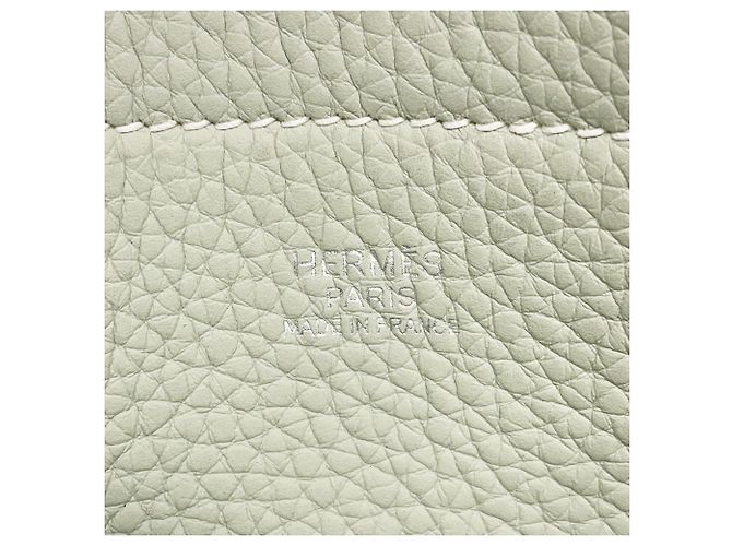 Bolso Cabasellier 46 Hermès Gris Verde claro - vista 18