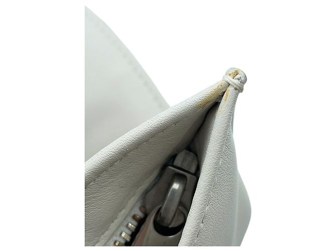 Borsa a mano Bottega Veneta in pelle bianca Bianco - vista 12