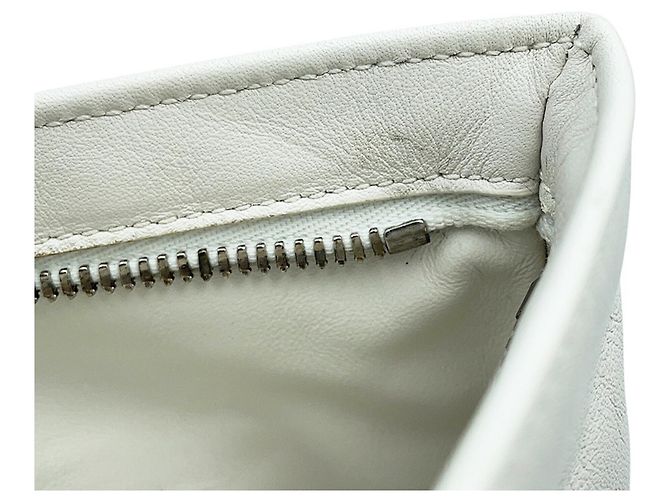 Borsa a mano Bottega Veneta in pelle bianca Bianco - vista 15