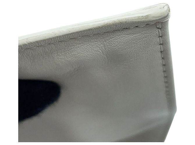 Borsa a mano Bottega Veneta in pelle bianca Bianco - vista 7