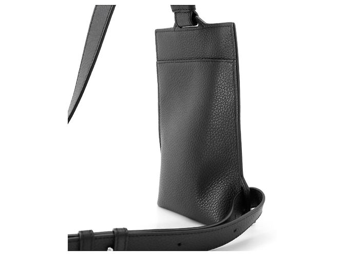 Borsa a mano Loewe Body Bag Vertical T-Pocket in pelle Nero - vista 3