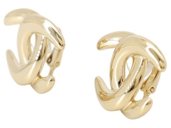Chanel Gold Clip-On Ohrringe Golden - Ansicht 2
