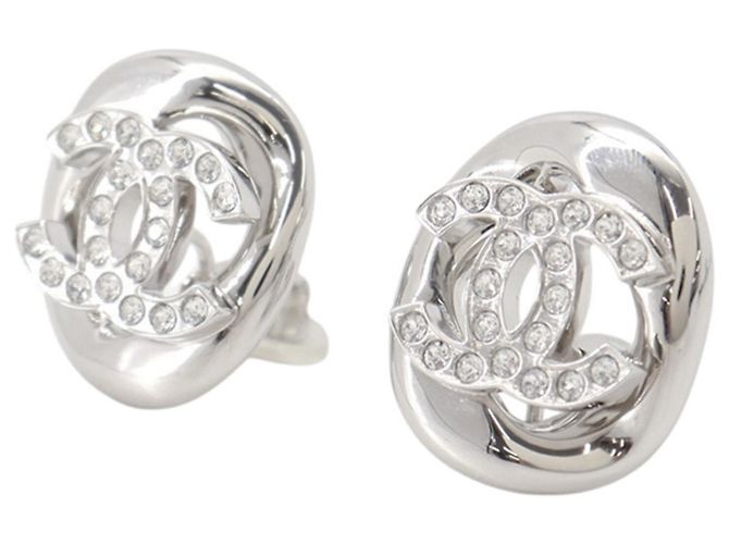 Orecchini a clip Chanel con strass Argento - vista 2