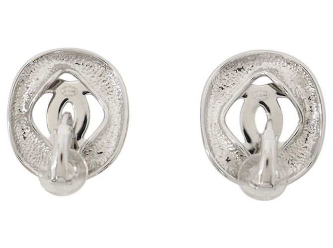 Orecchini a clip Chanel con strass Argento - vista 3