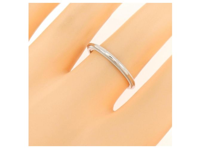 Autre Marque Tiffany & Co. Milgrain Ring aus Platin - Ansicht 4