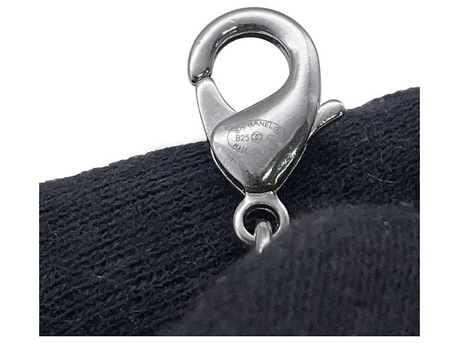 Collana di perle finte Chanel Argento Bianco - vista 8