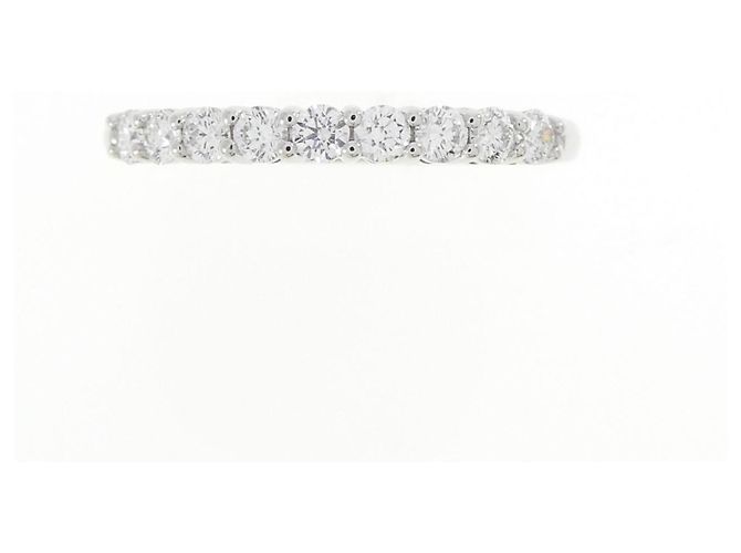 Autre Marque Tiffany Band Ring aus Platin mit Diamant - Ansicht 2