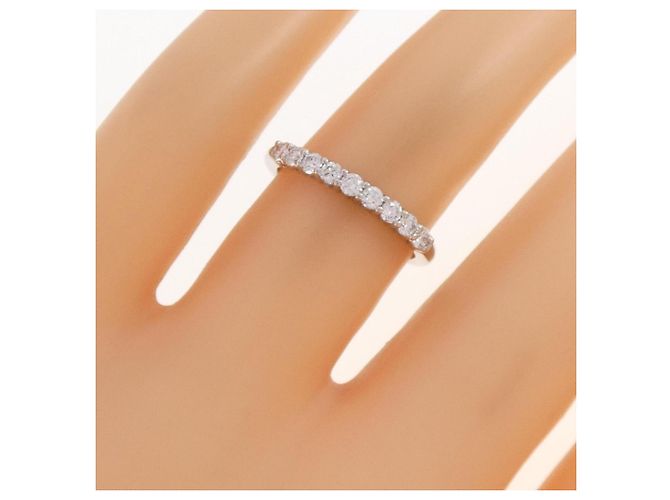Autre Marque Tiffany Band Ring aus Platin mit Diamant - Ansicht 5