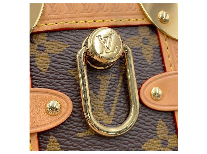 Bolso Louis Vuitton Monogram Side Trunk MM Castaño Monograma - vista 12