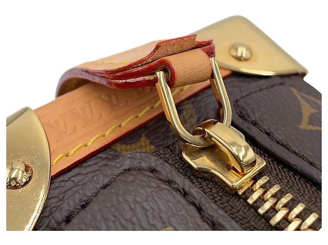 Bolso Louis Vuitton Monogram Side Trunk MM Castaño Monograma - vista 13