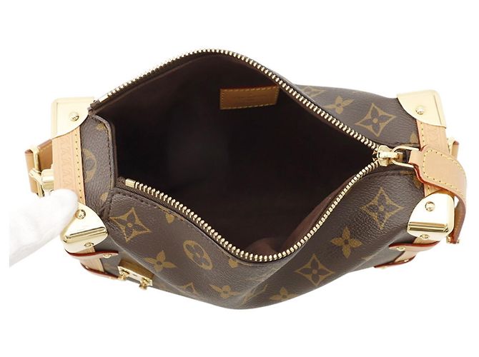 Bolso Louis Vuitton Monogram Side Trunk MM Castaño Monograma - vista 6