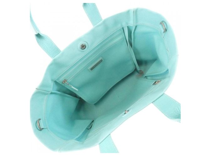 Autre Marque Borsa Tiffany Blue in pelle e tela - vista 8