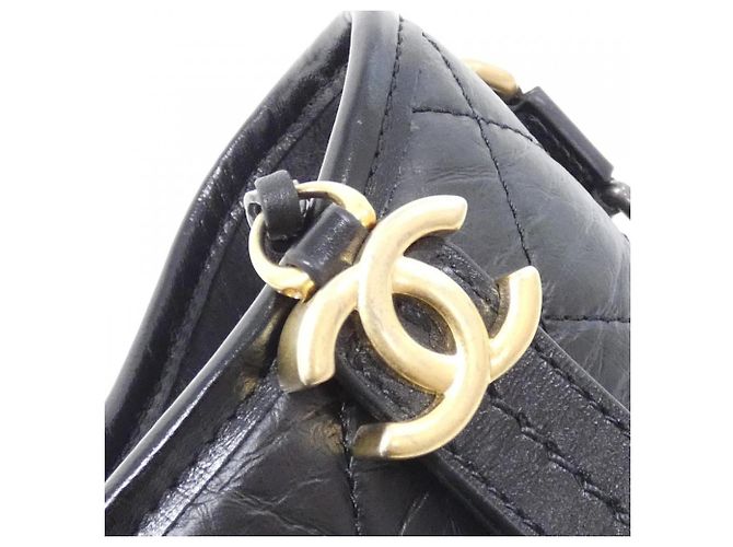 Borsa a tracolla Chanel Gabrielle Line AS1521 Nero - vista 8
