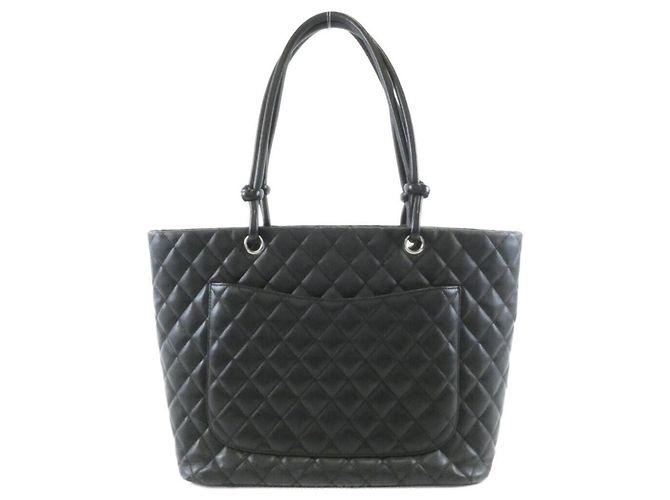 Borsa Chanel Cambon Line 25169 Nero Bianco - vista 2