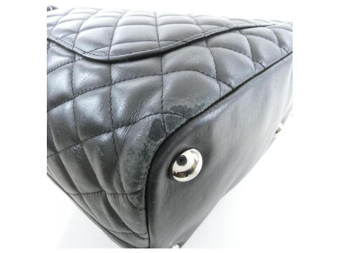 Borsa Chanel Cambon Line 25169 Nero Bianco - vista 3