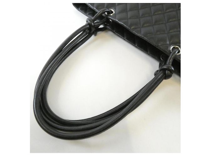 Borsa Chanel Cambon Line 25169 Nero Bianco - vista 7