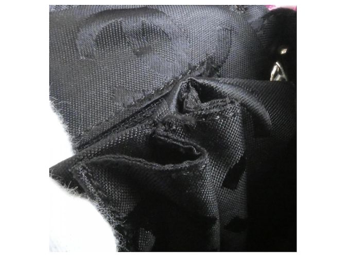 Borsa a tracolla Chanel Cambon Line 25178 Nero Rosa - vista 10