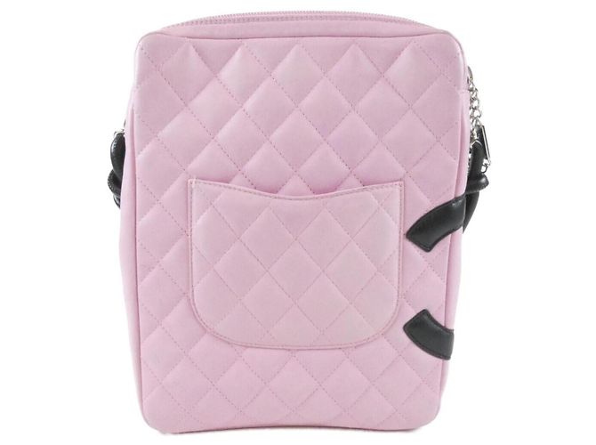 Borsa a tracolla Chanel Cambon Line 25178 Nero Rosa - vista 2