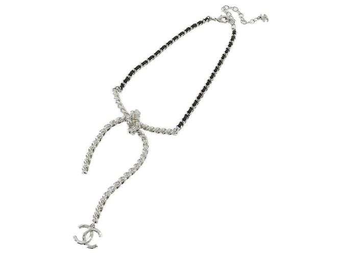 Collier en veau Chanel ABE935 Noir - vue 2