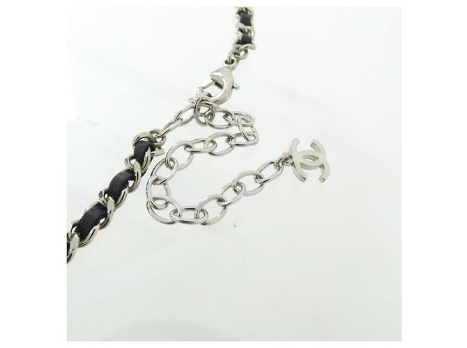Collier en veau Chanel ABE935 Noir - vue 4