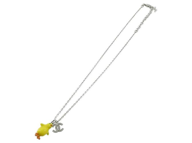 Collana Chanel ABH518 Argento Giallo - vista 2