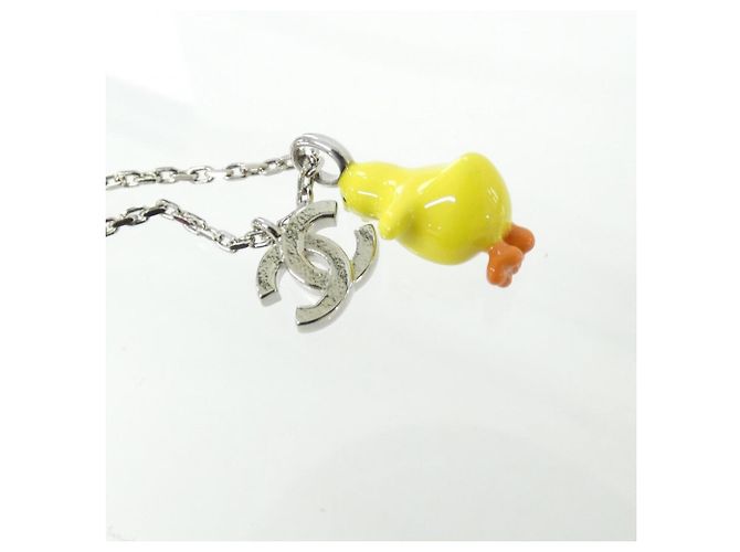 Collana Chanel ABH518 Argento Giallo - vista 4