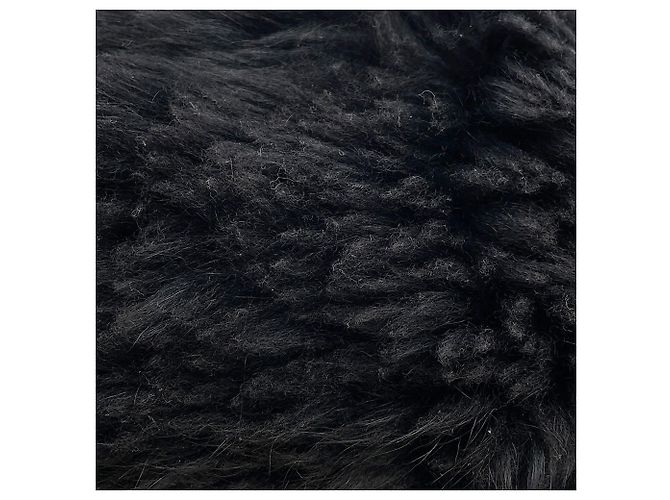 Borsa Bottega Veneta nera - The Chain Pouch Shearling Nero - vista 6