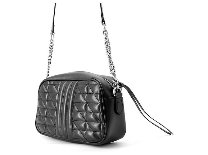 Borsa a tracolla con catena Gucci GG Marmont Matelassé Small Nero - vista 2
