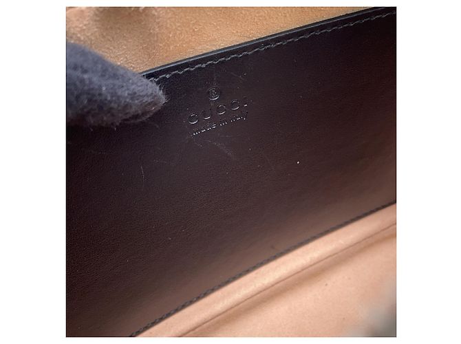 Borsa a tracolla con catena Gucci GG Marmont Matelassé Small Nero - vista 6