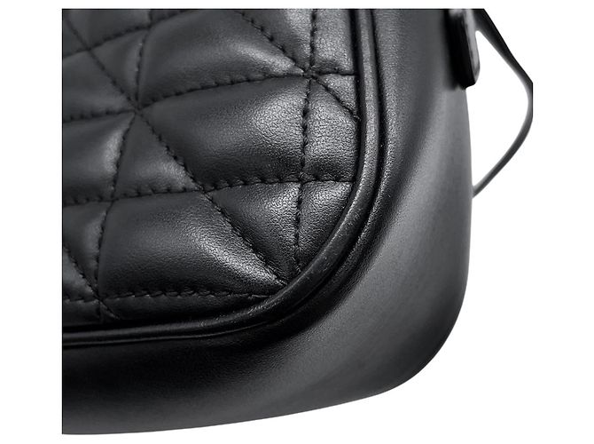 Borsa a tracolla con catena Gucci GG Marmont Matelassé Small Nero - vista 8