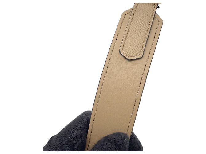 Bolsa de couro Prada Bege - vista 15