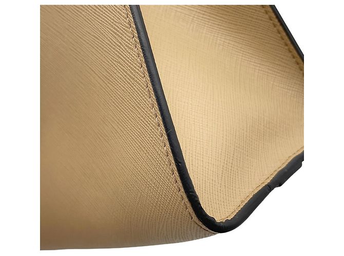 Bolsa de couro Prada Bege - vista 7