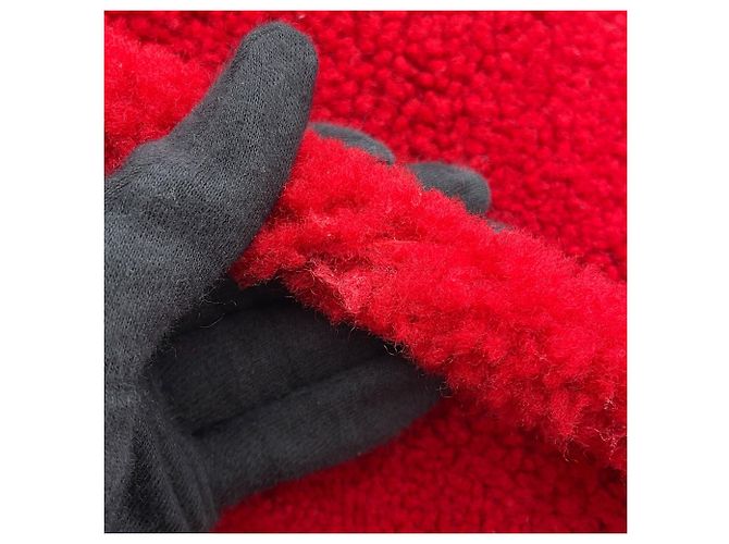 Borsa a tracolla Bottega Veneta in tessuto e pelle rossa Rosso - vista 10