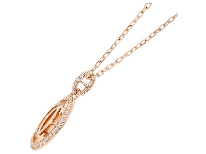 Collana Cartier Double C Diamanti in Oro Rosa 18K D'oro - vista 2
