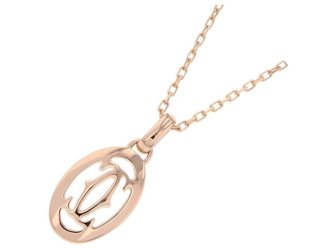 Collana Cartier Double C Diamanti in Oro Rosa 18K D'oro - vista 3