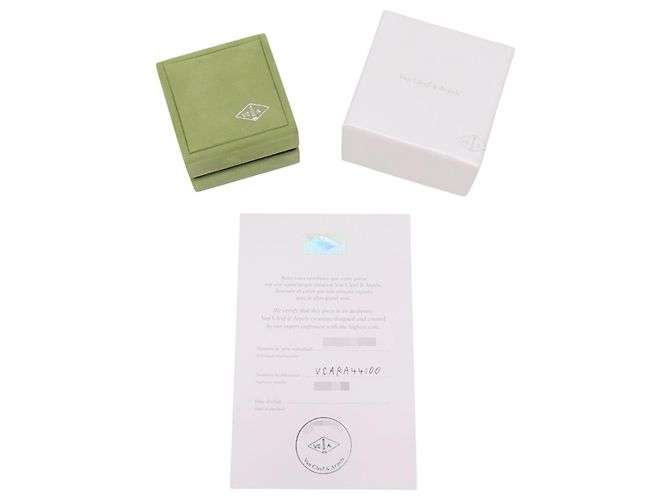 Van Cleef & Arpels Alhambra Ohrstecker Weiß Golden - Ansicht 10