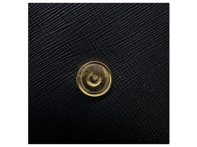 Portafoglio a spalla in pelle Saffiano Prada Nero - vista 15
