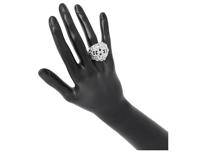 Ring Hermès Anello a Fascia Hermes Silver 925 Argento - vista 4