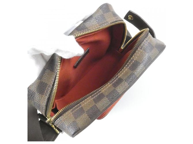 Bolsa de Ombro Louis Vuitton Damier Olaf PM Marrom - vista 8