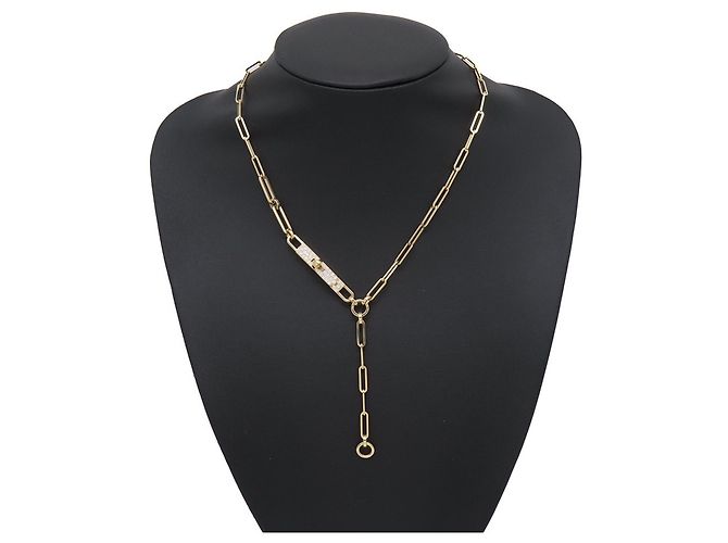 Hermès Collana Lariat Hermes Kelly Chaine D'oro - vista 5