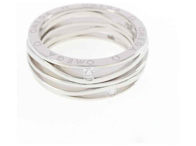 Bague Omega Diamant en Or Blanc 18K - vue 2