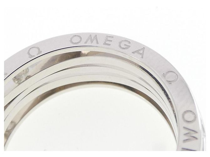 Bague Omega Diamant en Or Blanc 18K - vue 3