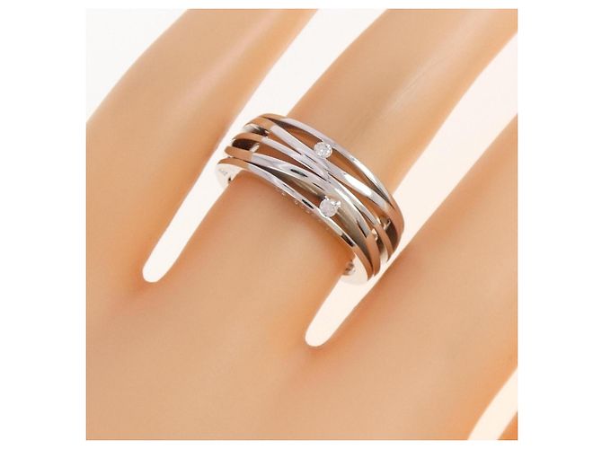 Bague Omega Diamant en Or Blanc 18K - vue 4