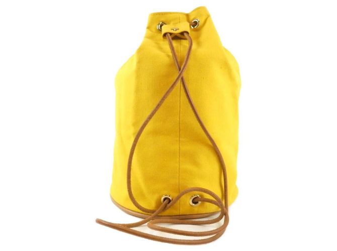 Hermès Hermes Polochon Mimil PM Schultertasche Gelb - Ansicht 2