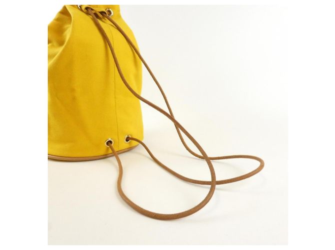 Hermès Hermes Polochon Mimil PM Schultertasche Gelb - Ansicht 6
