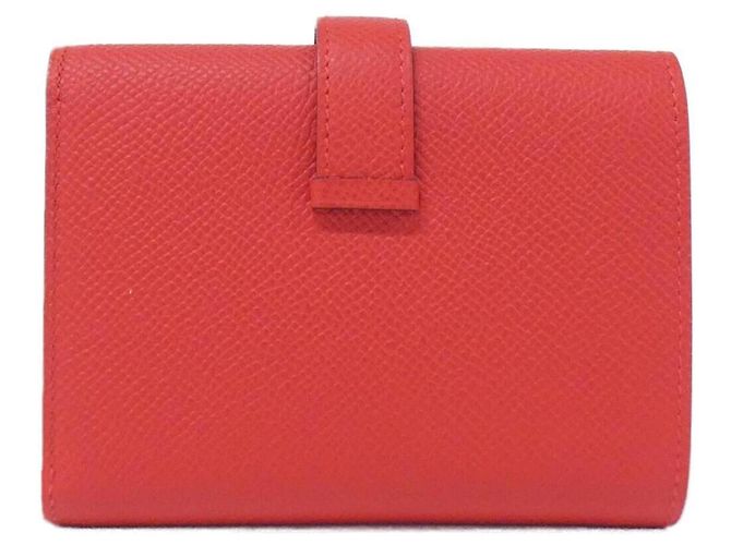 Portafoglio Hermès Bearn Combination Rosso - vista 2