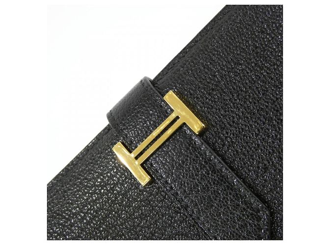 Hermès Portefeuille Hermes Bearn Compact Noir - vue 3