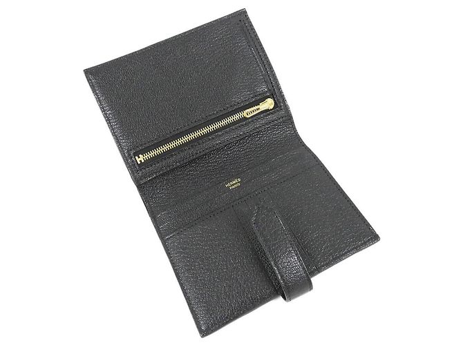 Hermès Portefeuille Hermes Bearn Compact Noir - vue 4