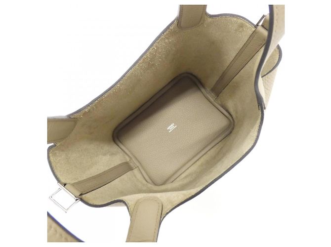 Hermès Bolso Hermes Picotin Lock PM Beige - vista 6