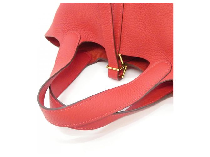 Hermès Borsa Hermes Picotin Lock PM Rosso - vista 7